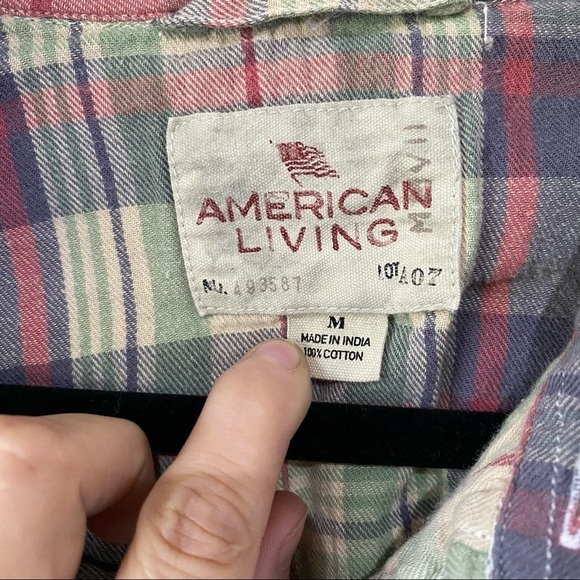 American Living Flannel Button Up - Picture 3 of 7